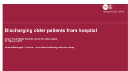 Discharging older patients from hospital