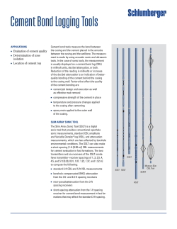 Cement Bond Logging Tools