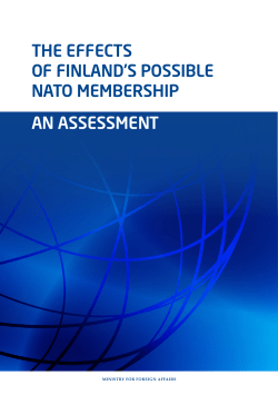 AN ASSESSMENT THE EFFECTS OF FINLAND`S POSSIBLE NATO MEMBERSHIP