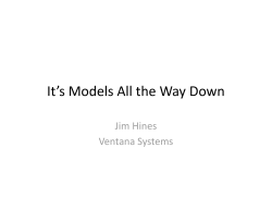 It`s Models All the Way Down