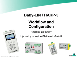Baby-LIN / HARP-5 Workflow and Configuration