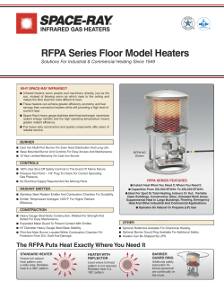 RFPA Series Floor Model Heaters