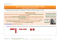 problem solving - A Learning Place