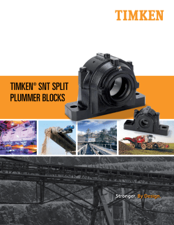 TIMKEN&reg; SNT SPLIT PLUMMER BLOCKS