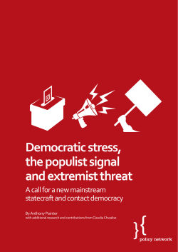 Democratic stress, the populist signal and extremist threat