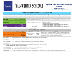 sylvan schedule - Sylvan Learning
