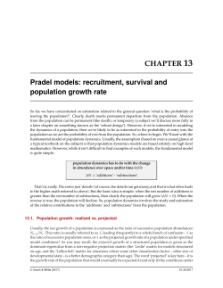 Chapter 13 - Pradel models