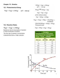 Chapter 15: Kinetics