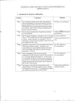 Required improvements on decay data