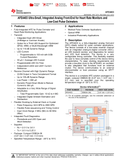 AFE4403 - Texas Instruments