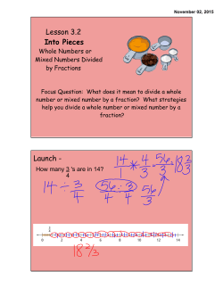 Lesson 3.2 Into Pieces Launch
