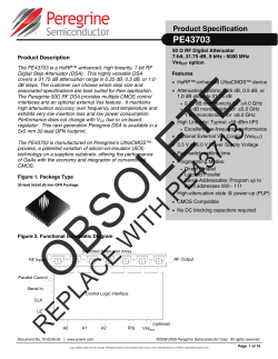 PE43703 - Peregrine Semiconductor