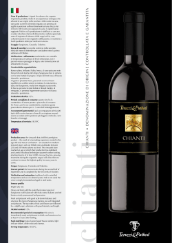 CHIANTI &bull; DENOMIN AZIONE DI ORIGINE CONTROLLA T A E