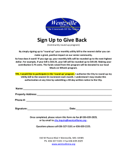 Sign Up to Give Back - City-Of