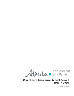 Compliance Assurance Annual Report 2015-2016