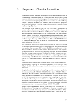 Part 6: Formation, landforms and paleoenvironment of Matakana