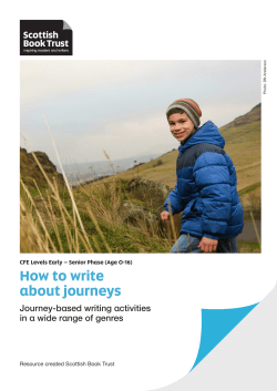 How to write about journeys