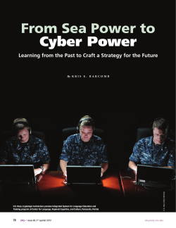 From Sea Power to Cyber Power