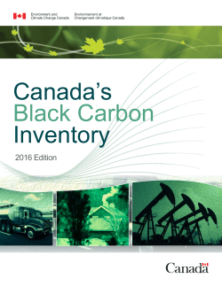 Canada`s Black Carbon Inventory