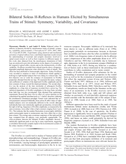 Bilateral Soleus H-Reflexes in Humans Elicited by Simultaneous