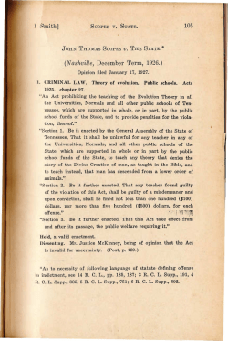 Scopes v. State, 154 Tenn. 105