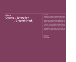 Degree of Saturation on Ground Shock