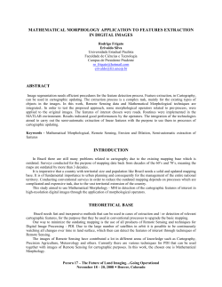 mathematical morphology application