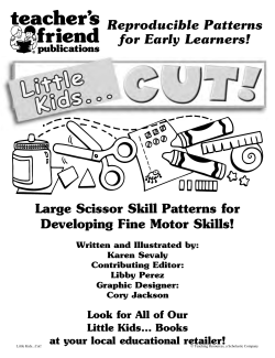 Large Scissor Skill Patterns for Developing Fine Motor Skills!