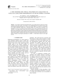 a new method for typical weather data selection to evaluate long