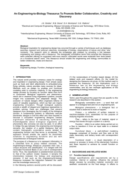 An Engineering-to-Biology Thesaurus To Promote Better
