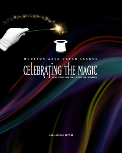 HAUL 2014 Annual Report - Houston Area Urban League