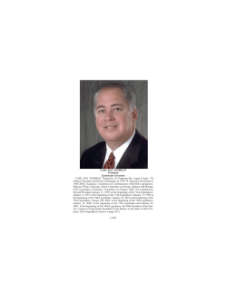 Biographies of Senate Members