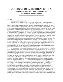 journal of a residence on a