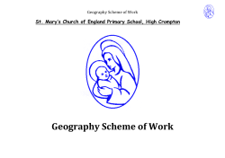 Geography - St. Mary`s CE High Crompton
