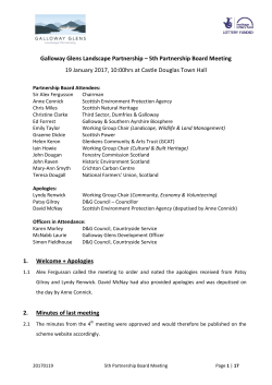 Galloway Glens Landscape Partnership &ndash; 5th Partnership Board