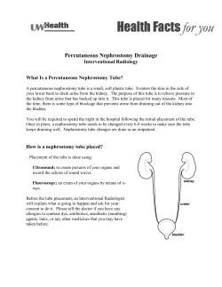 Percutaneous Nephrostomy Drainage