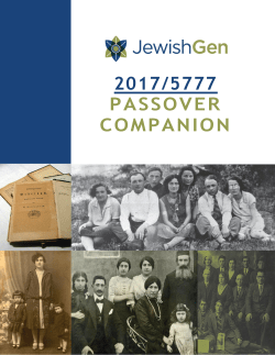 2017/5777 passover companion