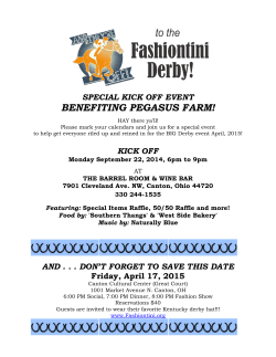 special kick off event benefiting pegasus farm!