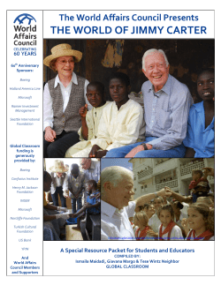 the world of jimmy carter
