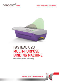 fastback 20 multi-purpose binding machine