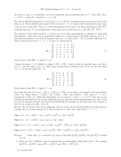 The Galois Group of f = x 3