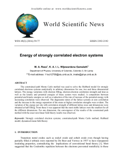 Energy of strongly correlated electron systems