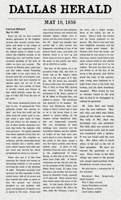 1856 tornado - City of Cedar Hill