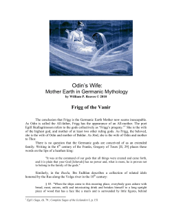 Odin`s Wife - Germanic Mythology