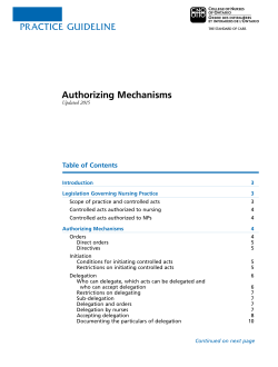 Authorizing Mechanisms