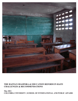 Education Reform in Haiti Challenges