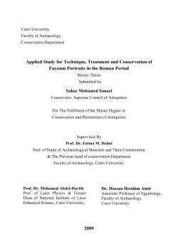 Applied Study for Technique, Treatment and Conservation of