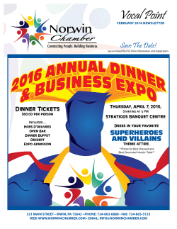 February 2016 - Norwin Chamber of Commerce