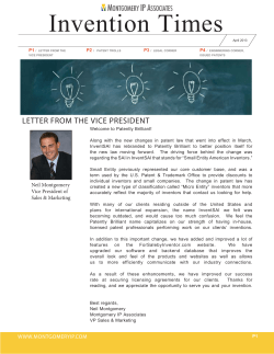 April 2013 newsletter
