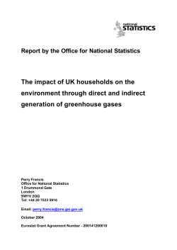 Greenhouse gas emissions per household